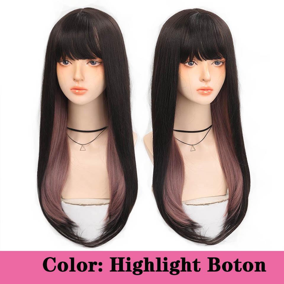 Длинный вьющийся синтетический парик с челкой по центру, темно-коричневый парик из натуральных вьющихся волос, женский парик для косплея, парик из термостойкого волокна