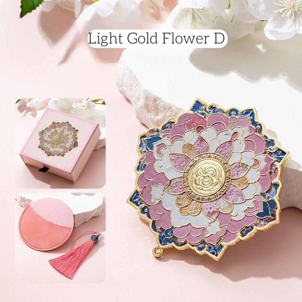 Медное 3D Зеркало для макияжа в виде цветка Изысканное винтажное зеркало Зеркало в китайском стиле Дуньхуан Унисекс