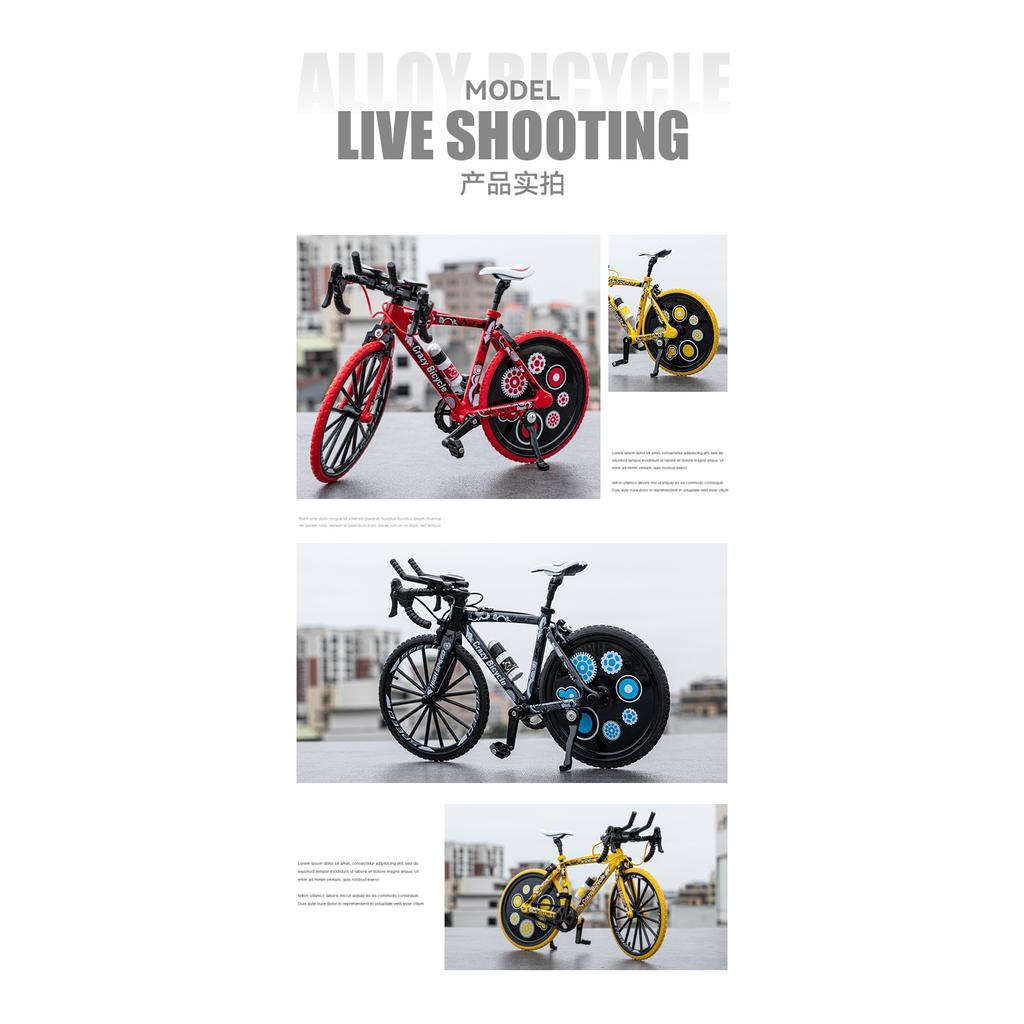 1/8 Мини Модель Сплава Велосипед Внедорожный Горный Велосипед Модели Высокая Имитация Украшения Коллекция Игрушки Подарки