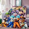 Dragon Ball Anime Print Blanket Warm  Comfortable Flannel Blanket for Bedrooms, Sofas, Beds, Chairs, Picnics, Travel-LXR10