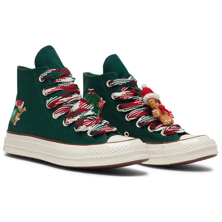 Converse Chuck 70 High 'Рождественский Пряник и Вязаный Носок - Полуночный Клевер' Женские A12455C