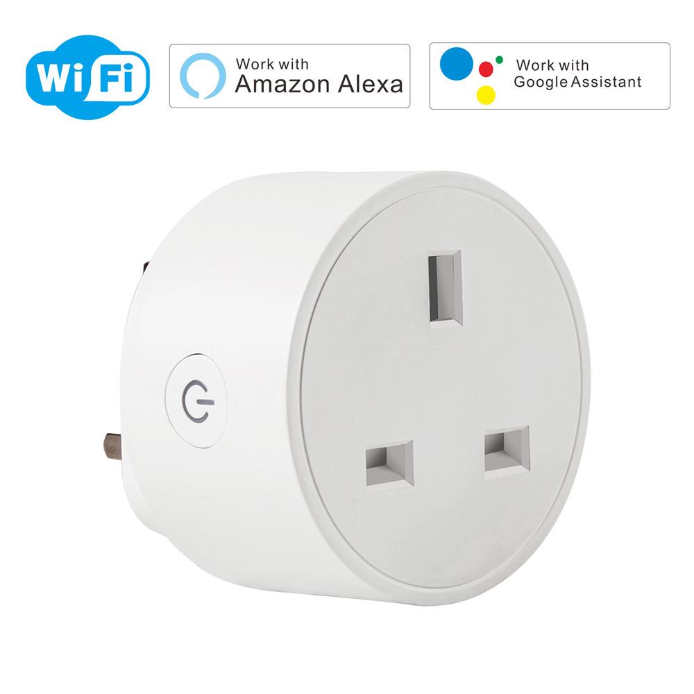Умная розетка Graffiti WiFi с мобильным приложением и голосовым управлением Alexa - стандарт Великобритании