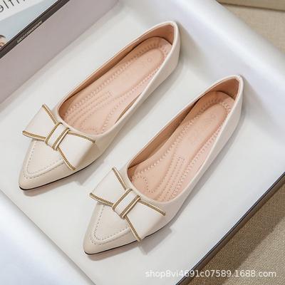 Модные женские туфли весна-осень новые повседневные туфли на плоской подошве модные трендовые нескользящие туфли для мам с мягкой подошвой большие размеры 33-43 женская обувь