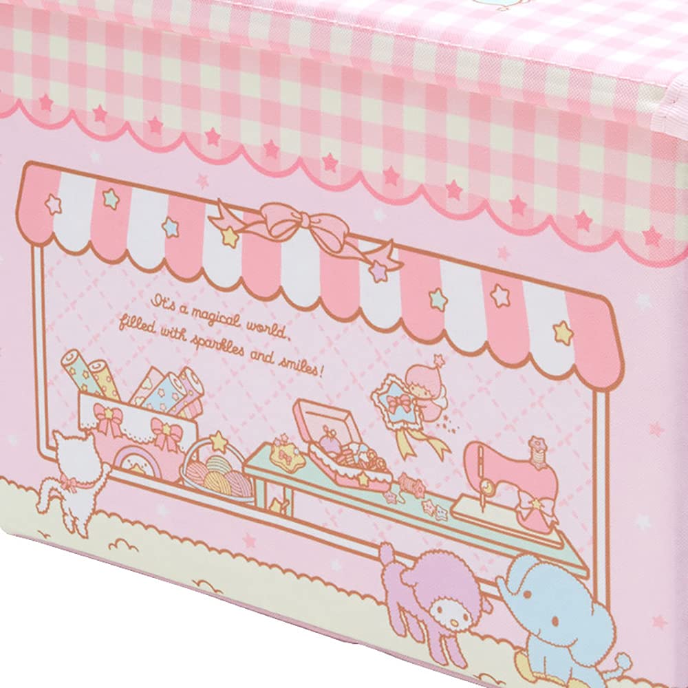 Sanrio Little Twin Stars Folding Storage Box with Lid 551589
