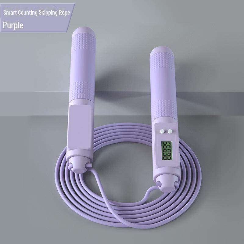 Умная беспроводная скакалка для фитнеса в помещении — для взрослых и студентов, двойное использование, с большим мячом