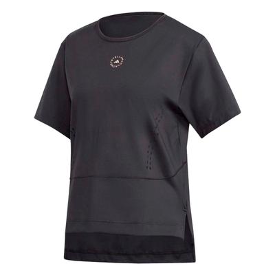 X Stella McCartney AEROREADY TrueStrength свободная спортивная дышащая повседневная футболка с коротким рукавом женские топы черные FU1585