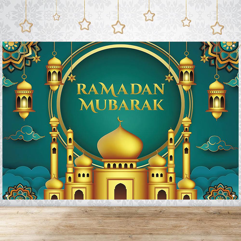 Тема вечеринки Ид Традиционный фон Украшения Ramadan Mubarak для дома Исламский Мусульманский Kareem Eid Al Adha Реквизит Подарок Постер
