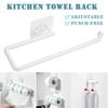 Вешалка для салфеток, пластиковый держатель для рулона бумаги, настенная стойка для хранения полотенец, органайзер, полка для кухни, ванной комнаты