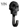 Sturdy PLA Skull Hanger Wall Hook, 3D Printed Gothic Decorative Adhesive Key Heavy Duty Hook Holder, Mounted Storage Organizer for Home Bedroom