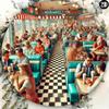 DinerCraft Металлическая фольга с гравировкой Вывеска 1950-х годов Настенное искусство для дайнера Устойчивая к царапинам Ретро Декор для дома