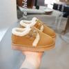 Simple Kids Winter Shoes Solid Color Trend Children's Shoe for Girl Warm Non-slip Versatile Toddlers Fashion Causal Cotton Shoes