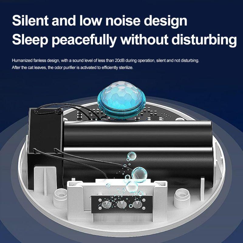 Умный очиститель запаха домашних животных для кошачьего туалета, дезодорант для удаления запаха, автоматический очиститель воздуха для туалета для домашних животных, дезодорант для кошачьего туалета, инструмент для очистки