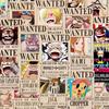 56 шт. Аниме One Piece Постеры Разыскивается Наклейки Для Телефона Ноутбука Гитары Машины Стены Крутые Граффити Наклейки Наклейка Игрушка Декор