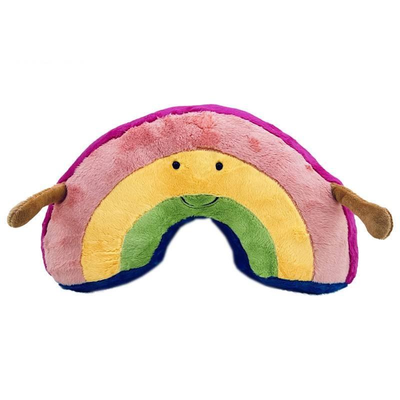 Rainbow Jellycat Amuseables Whale Plush Doll With Embroidery Design Gift For