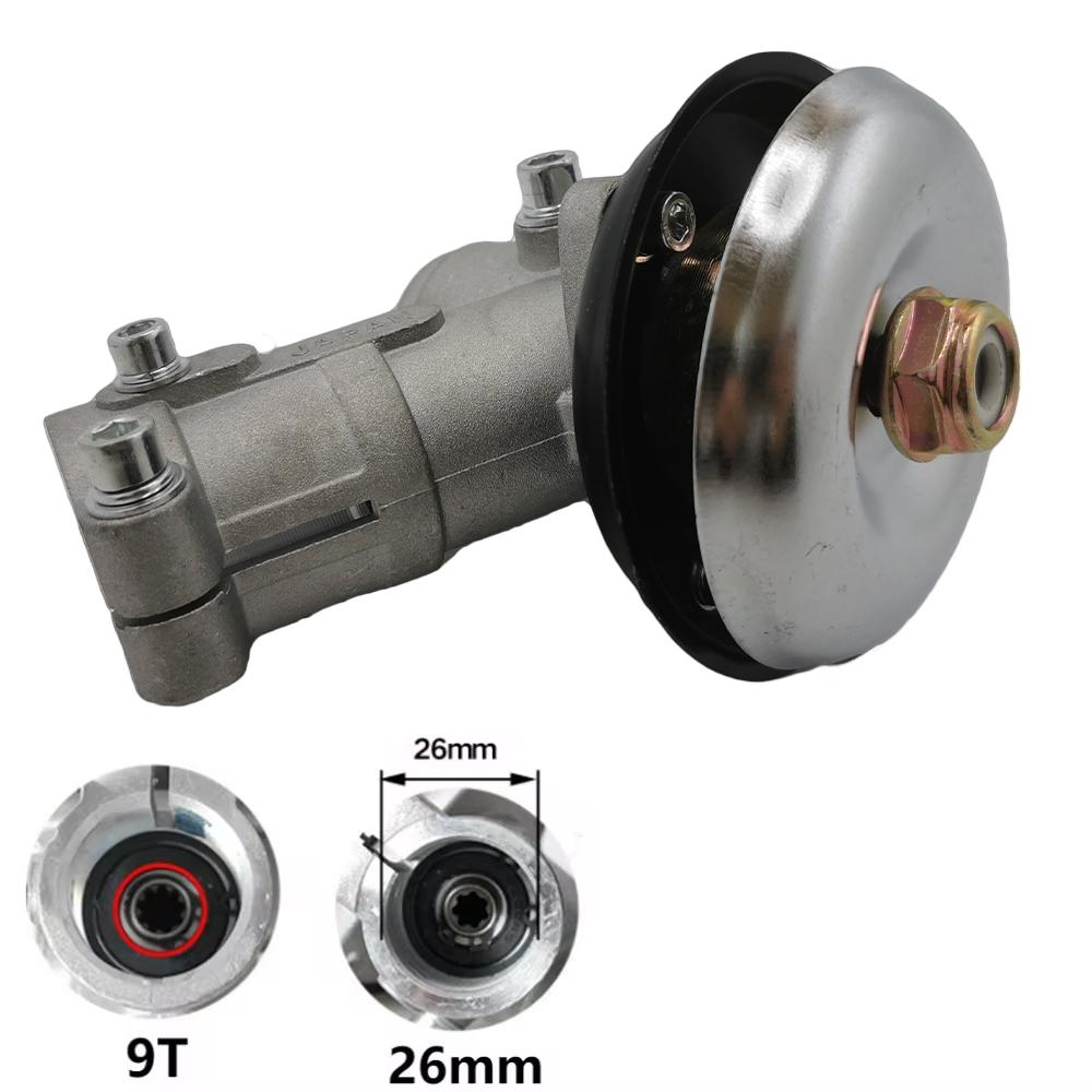 26/28mm 7/9T Strimmer Gear Head Gearbox Brush Cutter Grass Trimmer Lawn Mower Part Lawn Trimmer Accessory Brush Cutter Gear Head