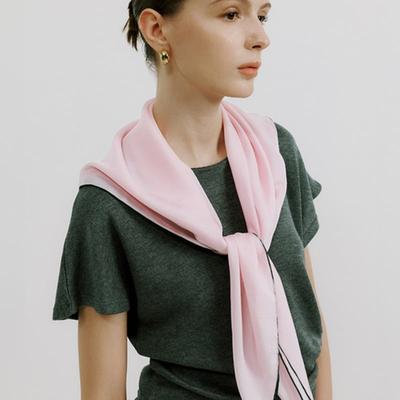 BARNEYS NEWYORK Шелковый платок Розовый