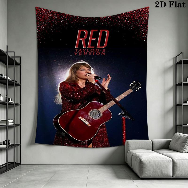Taylor Swift Taylor'S Version Tapestry Wallmounted Background Cloth Home Decor Homestay Soft Decoration Tapestry Wall Decoration