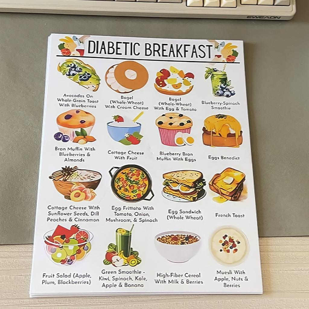 12 шт. Список продуктов для диабетиков, информация о диете, список продуктов с низким содержанием углеводов для контроля сахара в крови