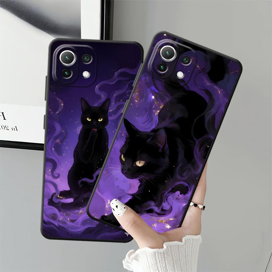 Чехол для телефона Funda для Xiaomi Mi 12X 14 11T 10T 11 12T Pro 13 Lite 12 Атмосферный Кот