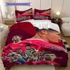 Dynamic Cr Football Action Three-piece set (1 * duvet cover + 2 * pillowcase, without core) 2D Flat Bedding set Soft and comfortable