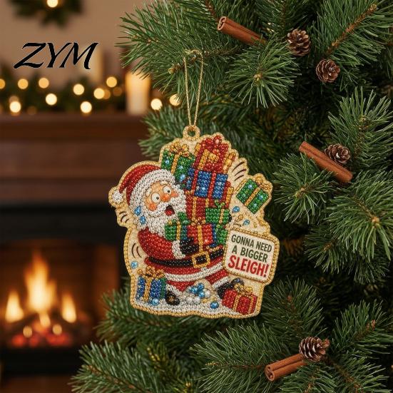 Craft Kits for Adults Teens Christmas Hanging Faux Pearl Art Kit Adult, DIY Bead Crafting Supplies Painting Ornament, Handmade Holiday Set Tree