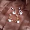 Simple Long Earrings Retro Imitation Pearl Earring Without Ear Holes for Women