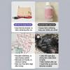 Mini hot stamping and overlock sewing machine USB powered DIY hair accessory and holiday gift wrapping tool.
