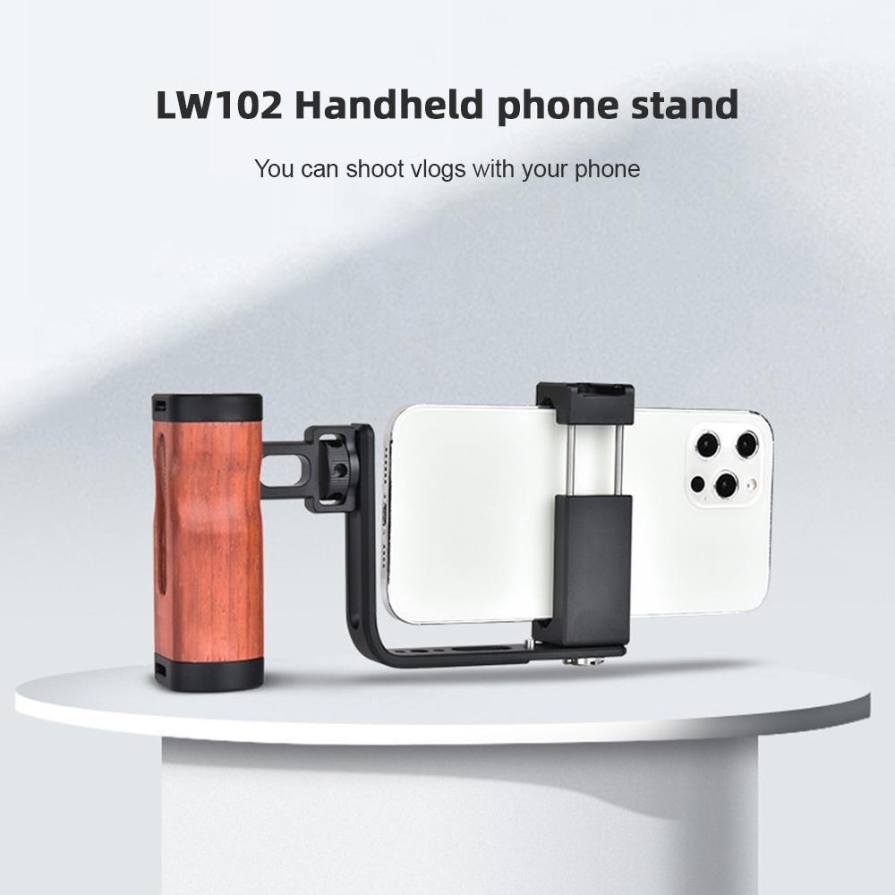 Universal Smartphone Video Grip Handle Handheld Vlog Bracket for Phone Smartphone Video Rig Kit