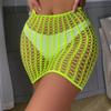 Micro Mini See Through Sexy Nightclub Women Hip Skirt Female Transparent Hollow Neat Buttocks Mesh Porn Allure Ultrashort Skirts