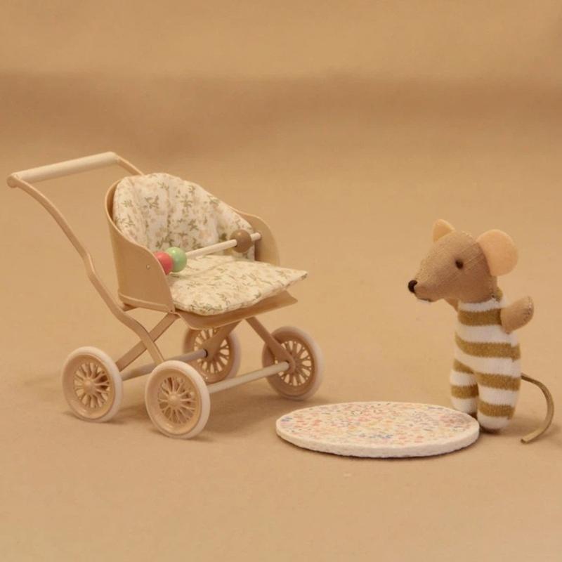 1:12 Миниатюрных Искусственных Детских Колясок, Подходящих Для Кукол Bjd Ob11, Мебель для Кукольного Дома, Домашняя Мебель, Декор