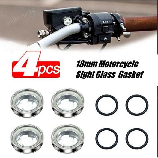 4Pieces 18mm Motorcycle Brake Master Cylinder Gasket Reservoir Len Seal Ring