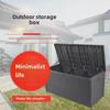 Шкаф для хранения вещей в саду: Водонепроницаемый и солнцезащитный ящик-перекидной верх для использования во дворе семьей на вилле