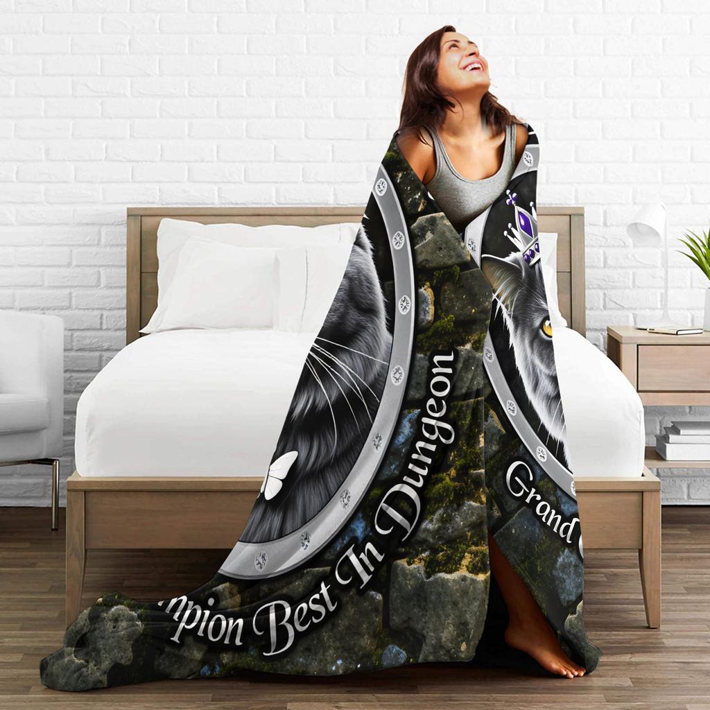 Princess Donut Dungeon Crawler Poster Blankets Quality Warm Comfy Bedding Throws Winter Travel Car Bedroom Casual Bedspread