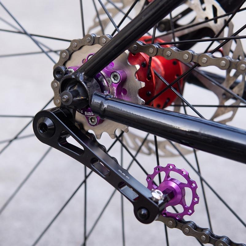 MTB Велосипед Односкоростной Переключатель Велосипедная Цепь Натяжитель Для Петуха Дропаута