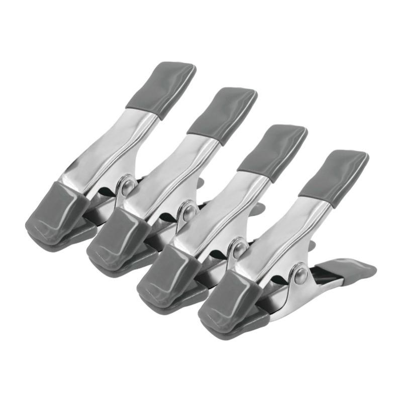 4pcs Heavy Duty DIY Work Clip Large Portable Home Metal Spring Clamp Universal 4 Inch Extra Strength Camping Max Jaw Opening