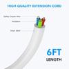 Сетевой фильтр с защитой от перенапряжения, устойчивый к ударам, наружный, устойчивый к погодным условиям, удлинитель Powerstrip длиной 6 футов