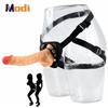 Wearable Realistic Dildo Strap On Dildo Panties Anal Plug Gay Adult Sex Toys Lesbian Women Couples
