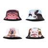 Sunproof Bucket Hat Reversible Fisherman Hat for Travel Adult Outdoor Adjust Size Beach Getaways Walking Hiking Hat