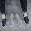 2024 Винтажная мужская повседневная обувь Летняя дизайнерская мужская парусиновая обувь Дышащие мокасины без застежек Мужская обувь на плоской подошве для вождения