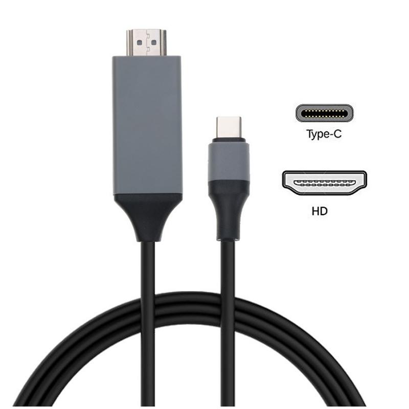 USB 3.1 Type C To HDMI Adapter Converter Male To Male 2M USB C To HD 30Hz 4k HD-MI Cable for MacBook Samsung Galaxy S9/S8 Huawei