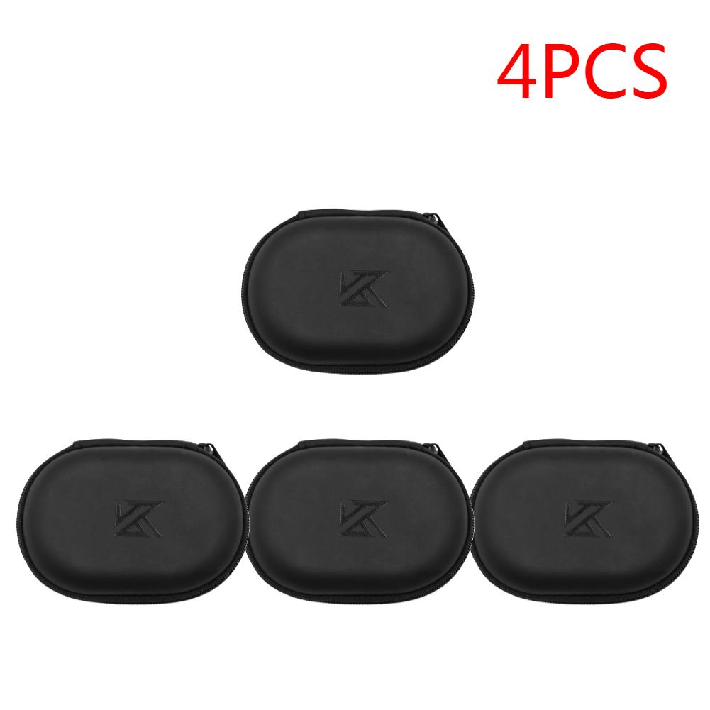 1-20 шт. Наушники KZ Овальная сумка для хранения Проводные наушники PU Чехол для хранения на молнии Портативный чехол-контейнер для KZ BA10 AS10 ES4