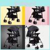 Ultra Stroller Kids Lightweight Foldable Convertible Seat One Button Rotation