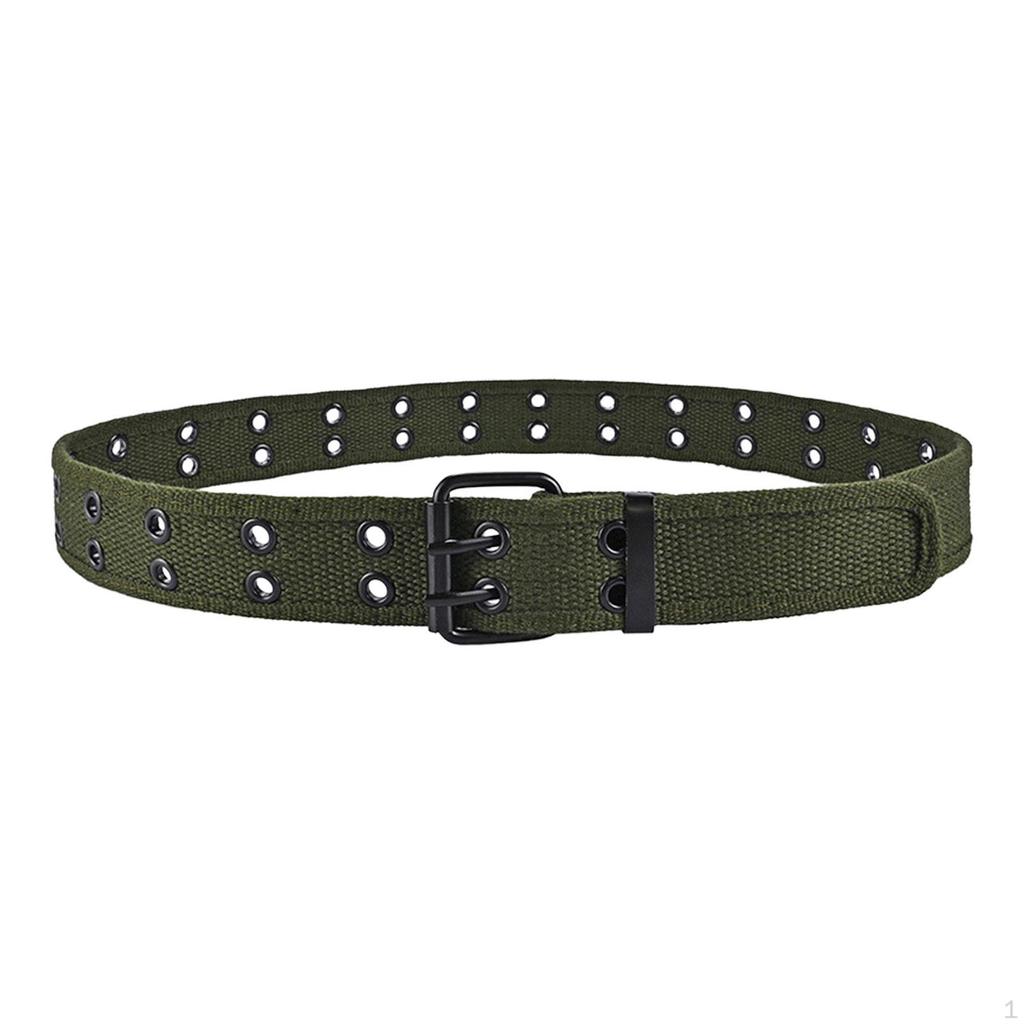 Double Grommets Belt Jeans Punk Belts Casual Waistband Clothing Accessories