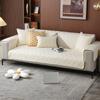 Four Seasons Universal Washed Cotton Pure Color Cotton Cloth Quilted Sofa Width, Modern Simple, Non-Slip, Sofa Width, Ponedetto.