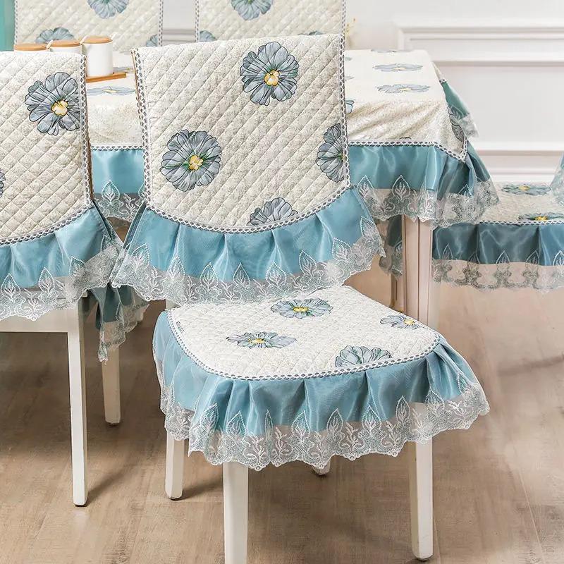 Чехлы на обеденные стулья, домашняя антигрязная подушка, европейский жаккардовый чехол на стул, подушка для домашнего стула, универсальный домашний декор