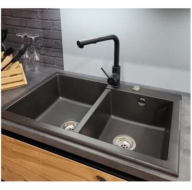 Смеситель BERG PORTA WWP черный mat 130231PH