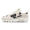 Женские кроссовки Air Max 90 Futura с принтом коровы кремового цвета с парусом и хромом FN7170-133