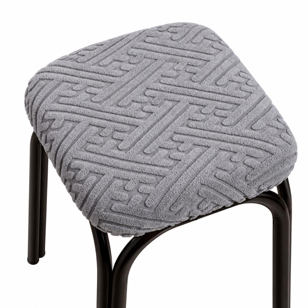 Non-Slip Bar Stool Cover Jacquard Seat Cover New Square Stool Cover Home Furniture Protection