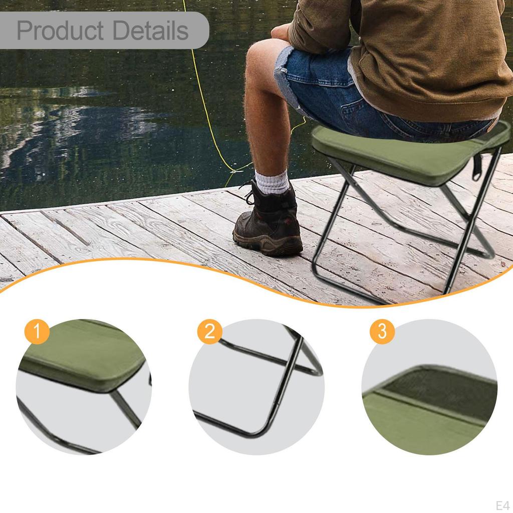 Camping Foldable Stool Easy To Carry Collapsible Practical Premium, Compact, Portable Bag