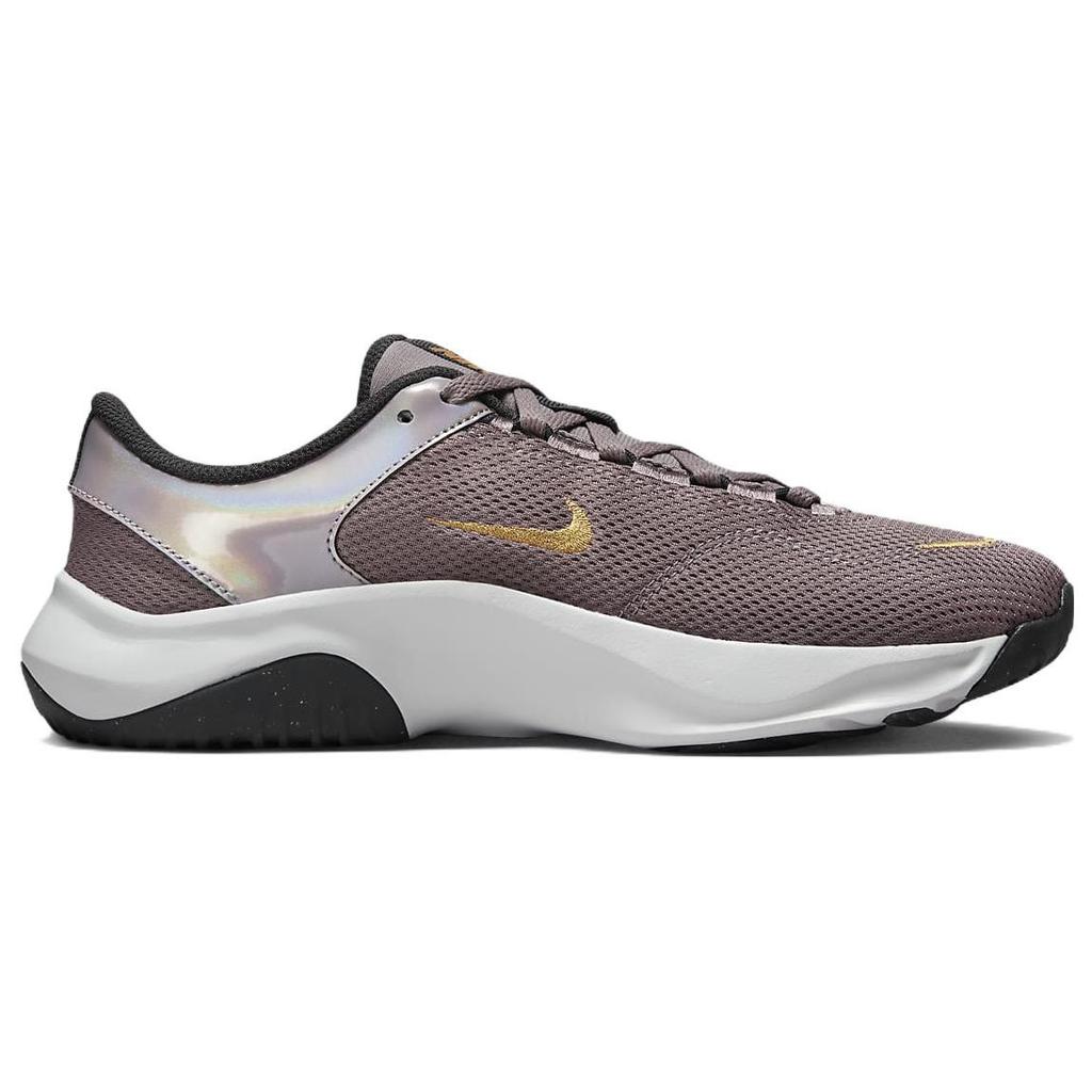Nike Legend Essential 3 Next Nature Premium Purple Smoke Metallic Copper Женские кроссовки Темно-дымчато-серый металлик-золото DQ4674-500